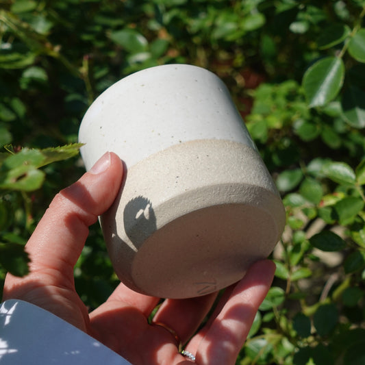 RIVAGE, tasse sans anse blanche