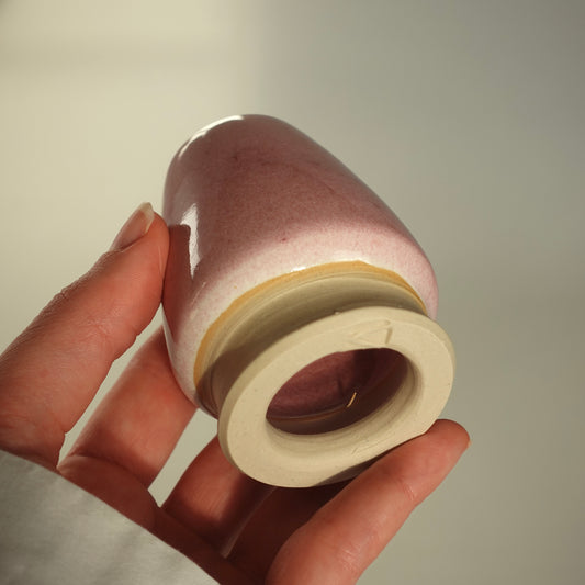 Support pour fouet en bambou rose