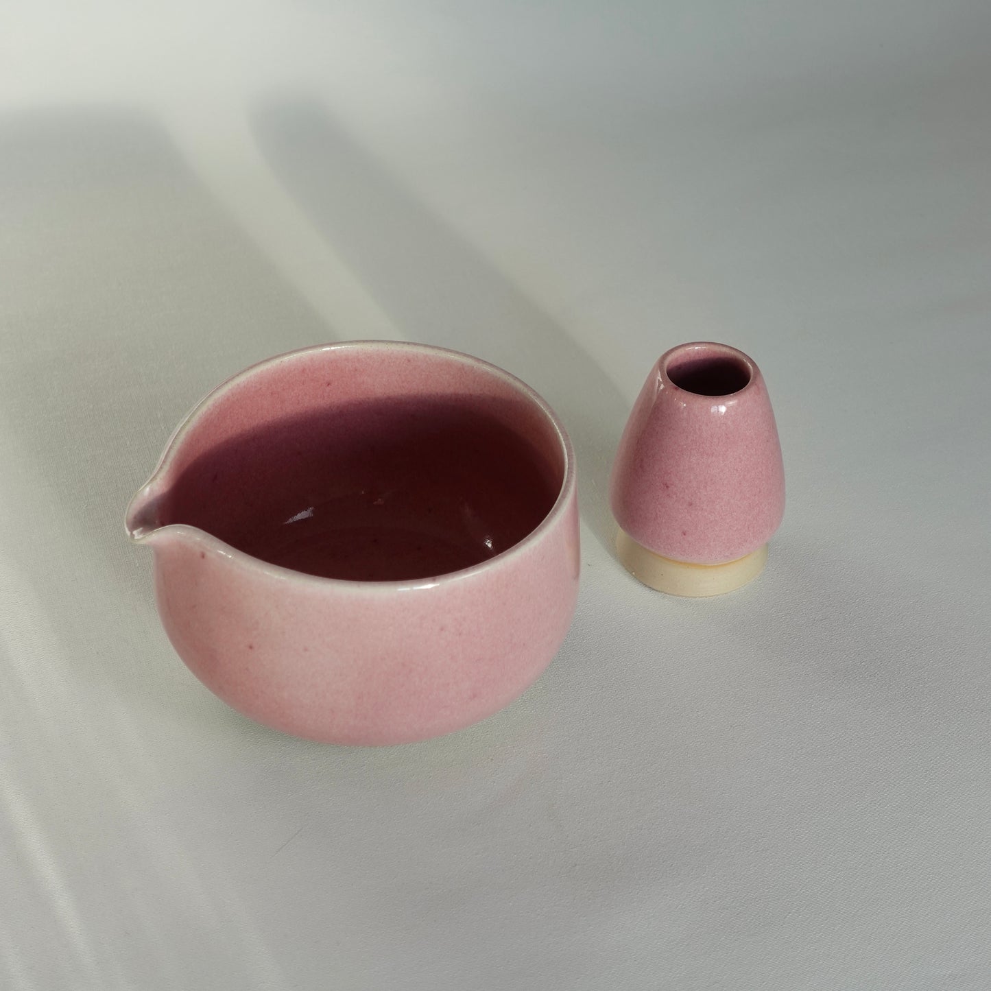 Support pour fouet en bambou rose