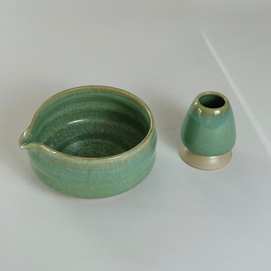 Support pour fouet en bambou vert