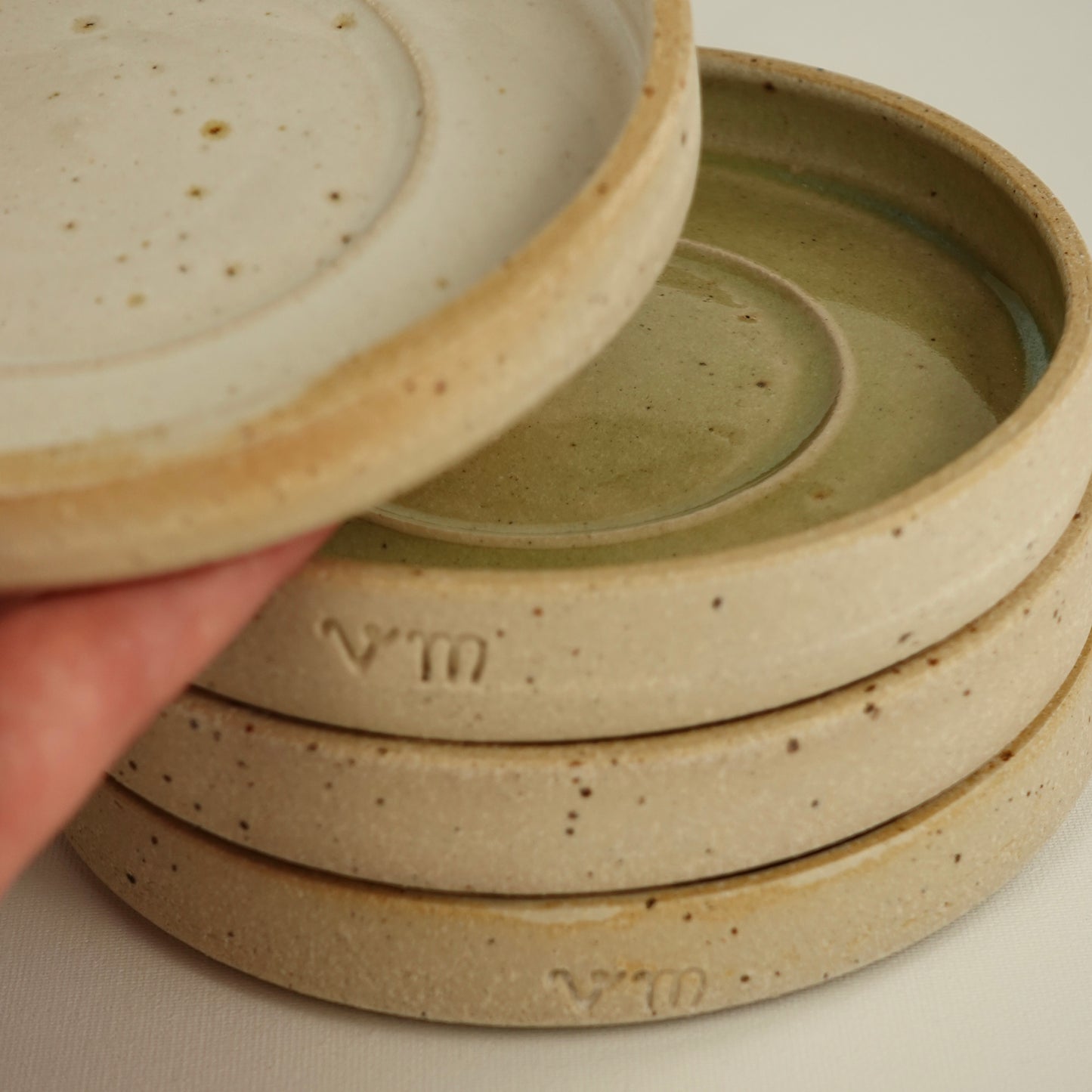 MINI RIVAGE, sous-tasse verte