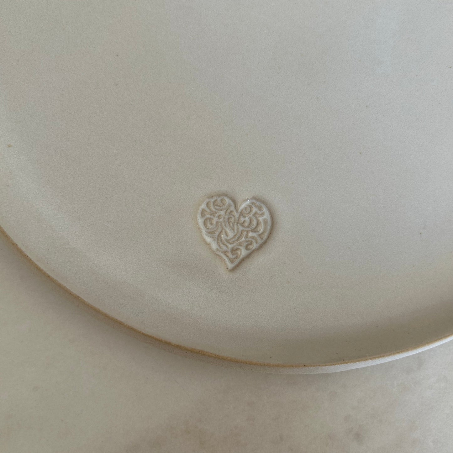 COEUR, plat rond 34cm
