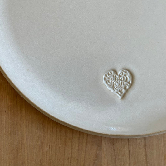 COEUR, plat rond 32cm