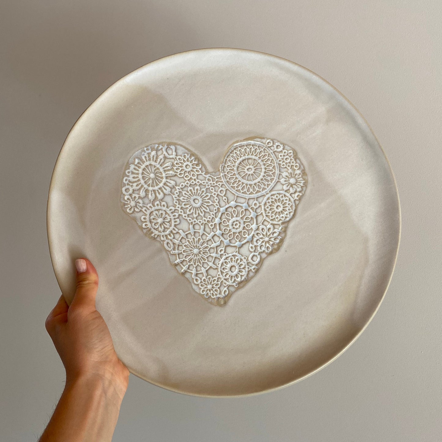 COEUR, plat rond mat