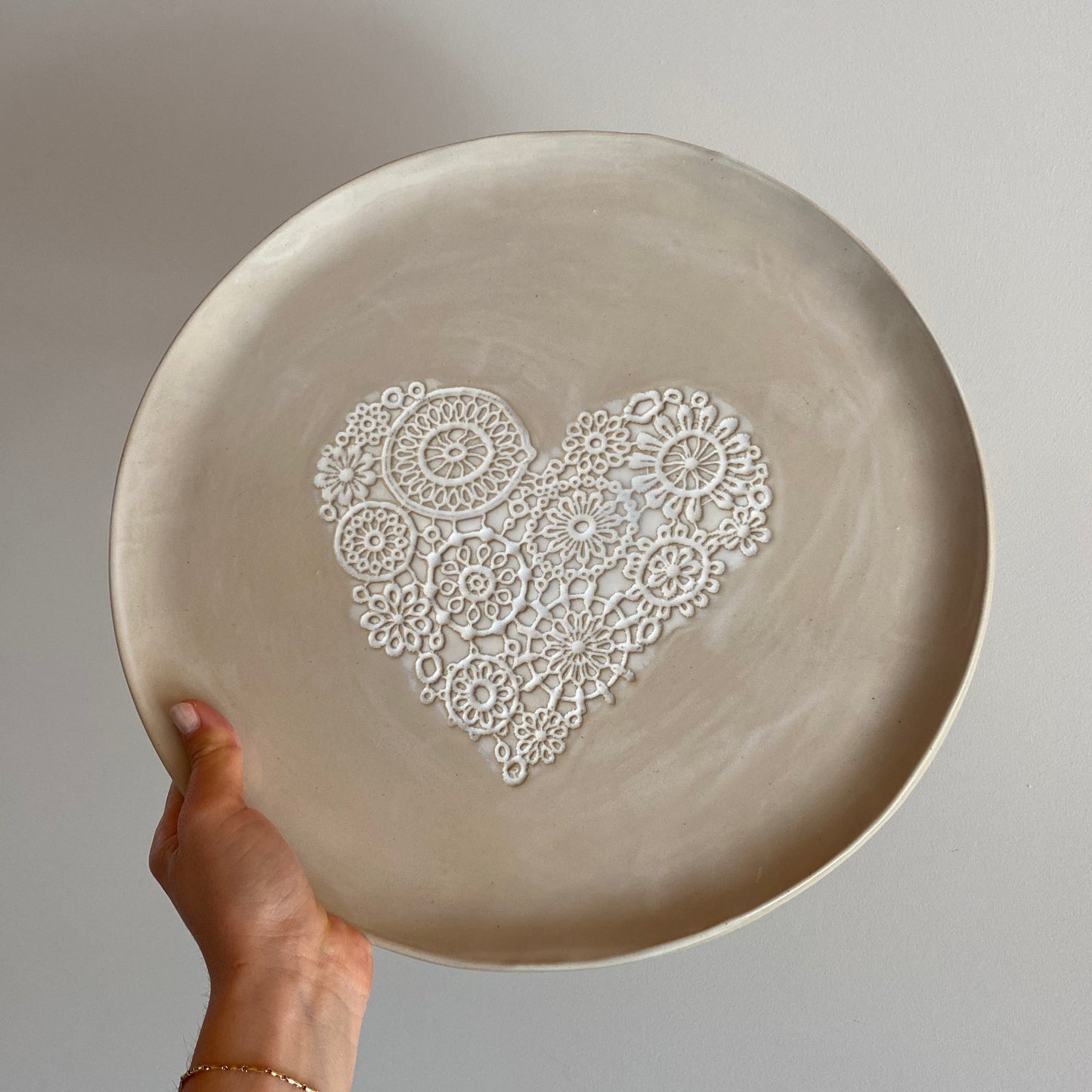 COEUR, plat rond brillant