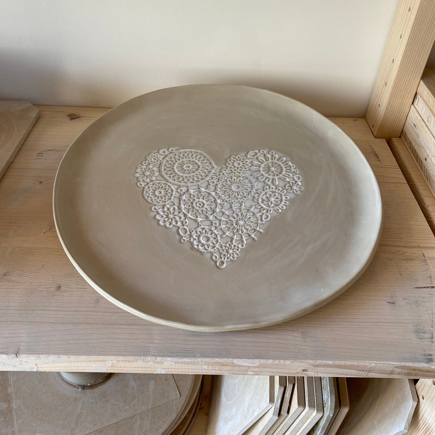 COEUR, plat rond brillant