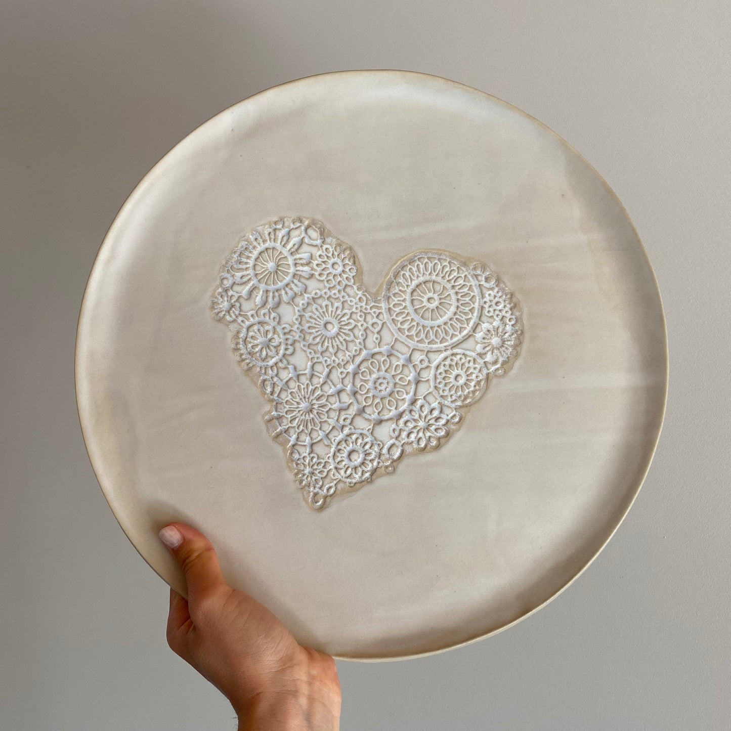 COEUR, plat rond mat
