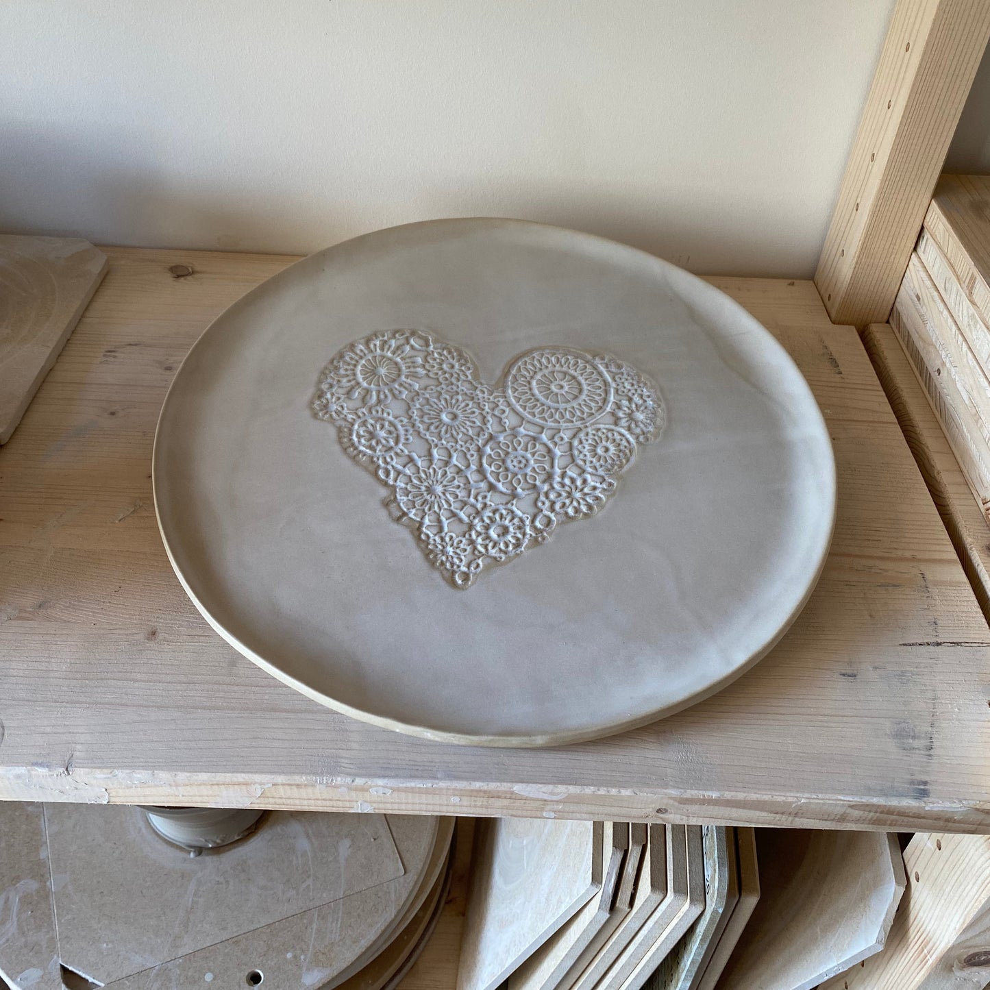 COEUR, plat rond mat