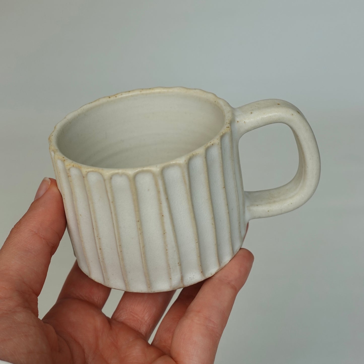 WHITE MATTE WAVE, tasse 120ml NEW