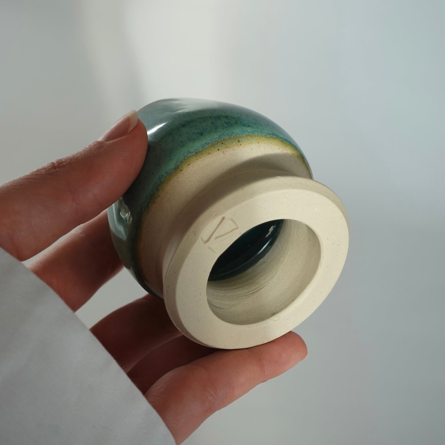 Support pour fouet en bambou bleu