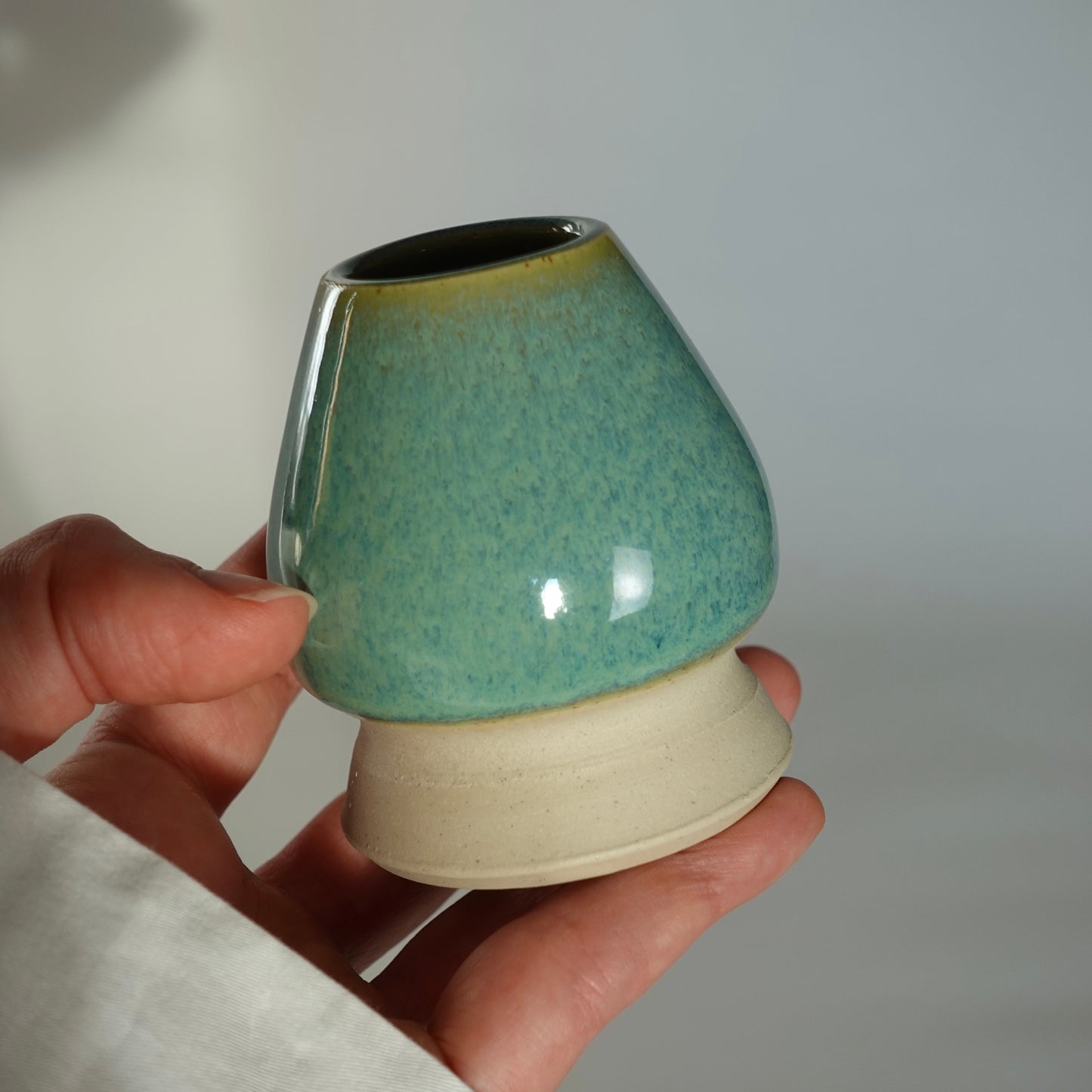 Support pour fouet en bambou bleu