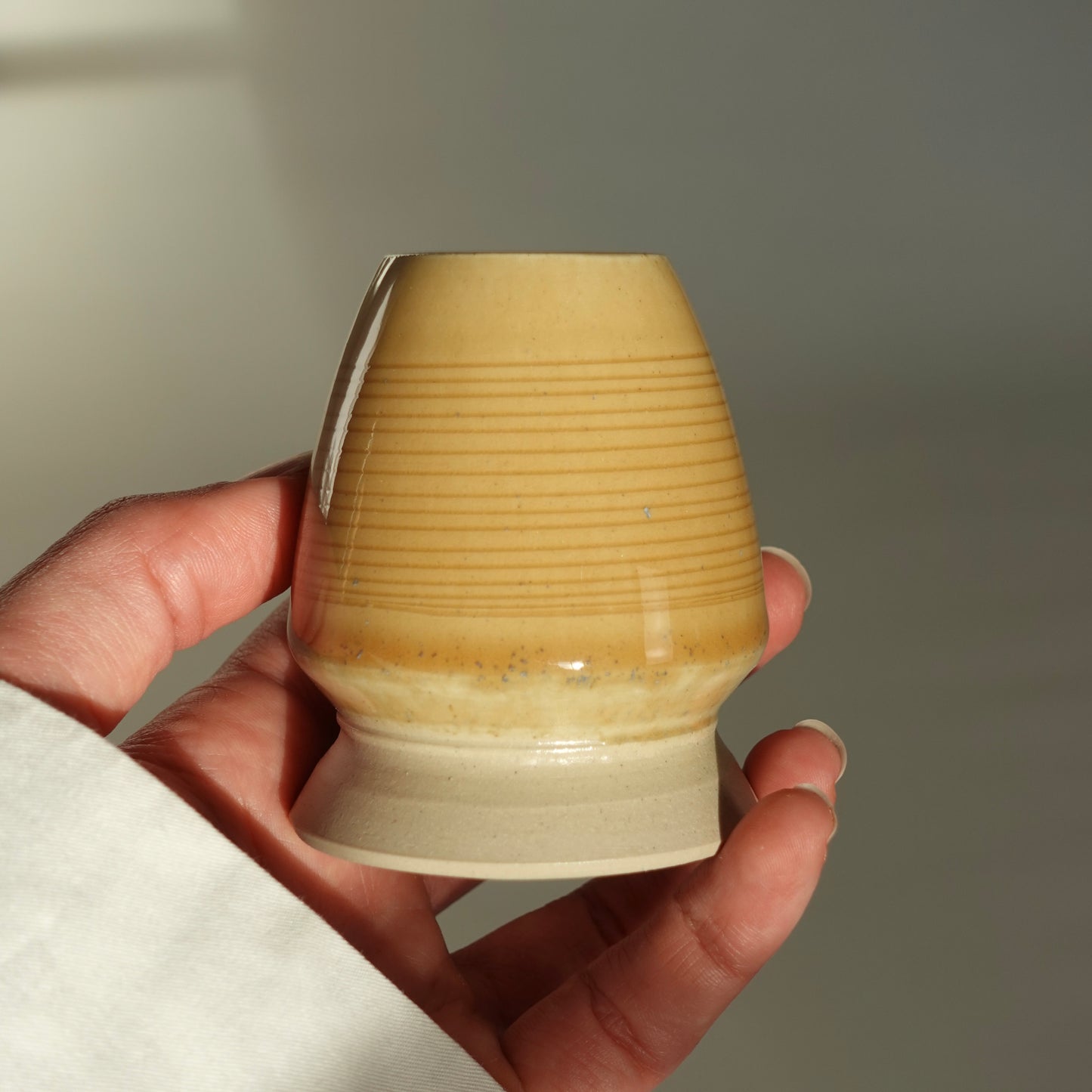 Support pour fouet en bambou ocre