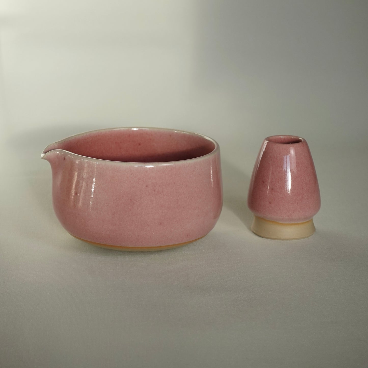 Support pour fouet en bambou rose