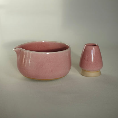 Support pour fouet en bambou rose