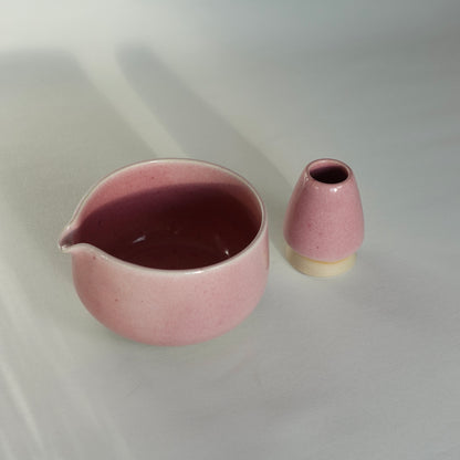 Support pour fouet en bambou rose