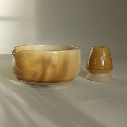 Support pour fouet en bambou ocre