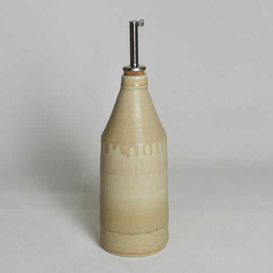 Bouteille d'huile beige