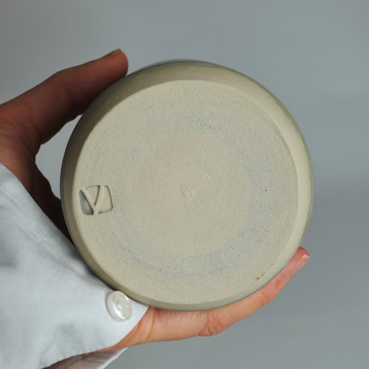 Bouteille d'huile bleue