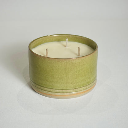 Bougie parfumée verte Pain d'épices