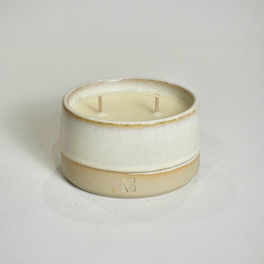 Bougie parfumée blanche Pain d'épices