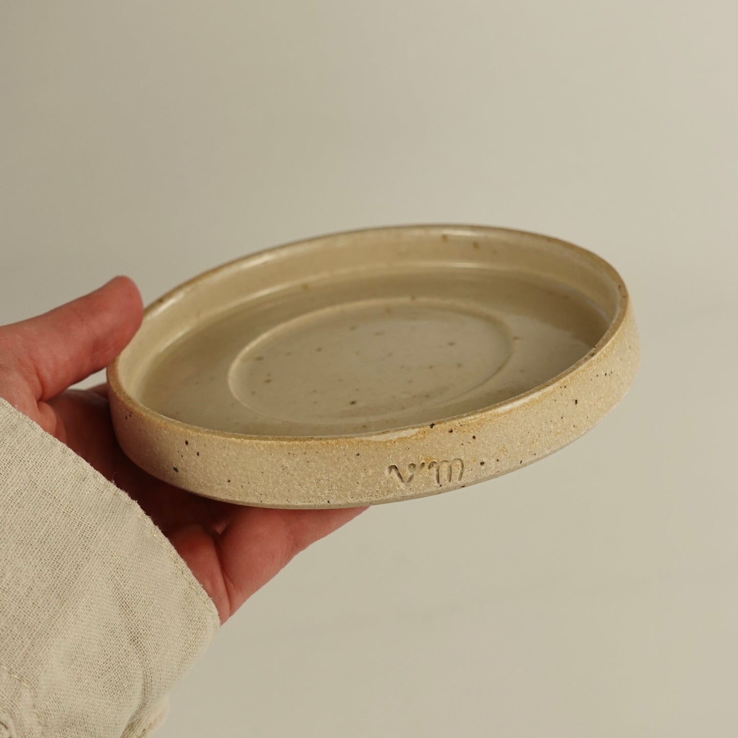 MINI RIVAGE, sous-tasse beige