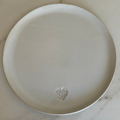 COEUR, plat rond 34cm