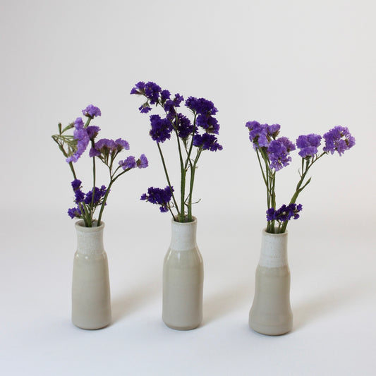 LUCIE, 3 petits vases