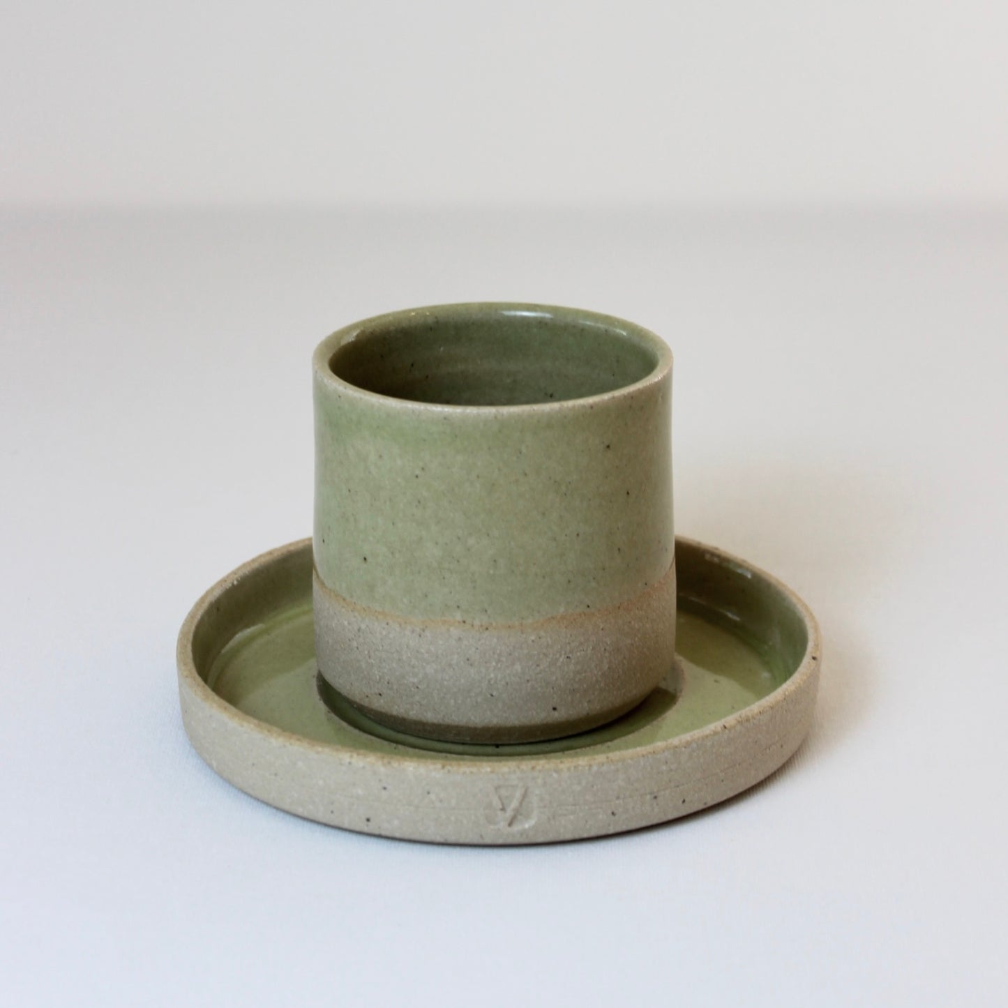 RIVAGE, sous-tasse verte