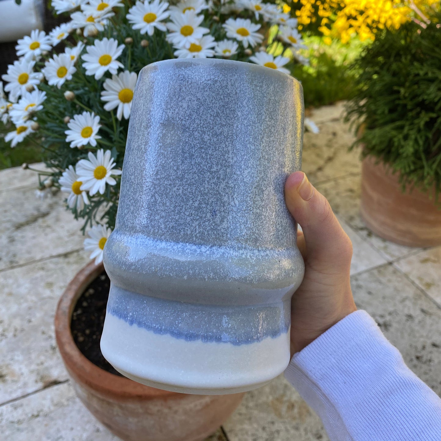 SABLE, vase bleu