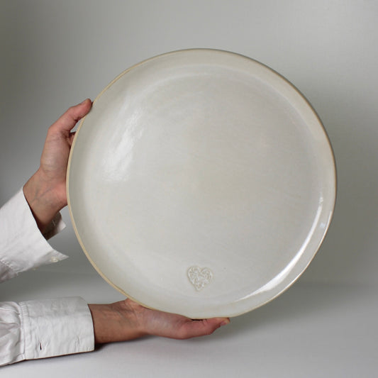 COEUR, plat rond 34cm