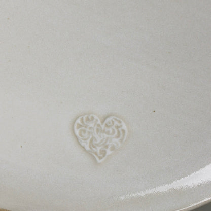 COEUR, plat rond 34cm