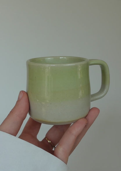 MIST, green coffee cup