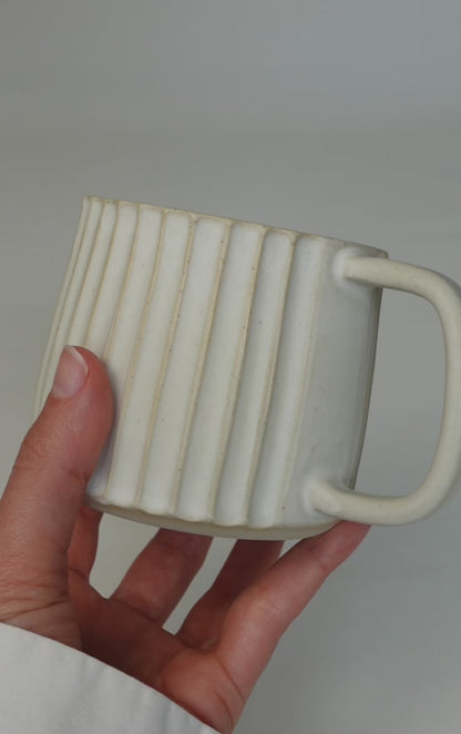WHITE MATTE WAVE, tasse 300ml NEW