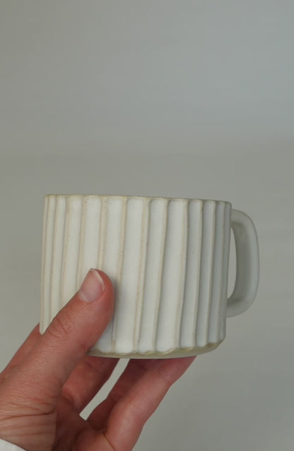 WHITE MATTE WAVE, tasse 190ml NEW